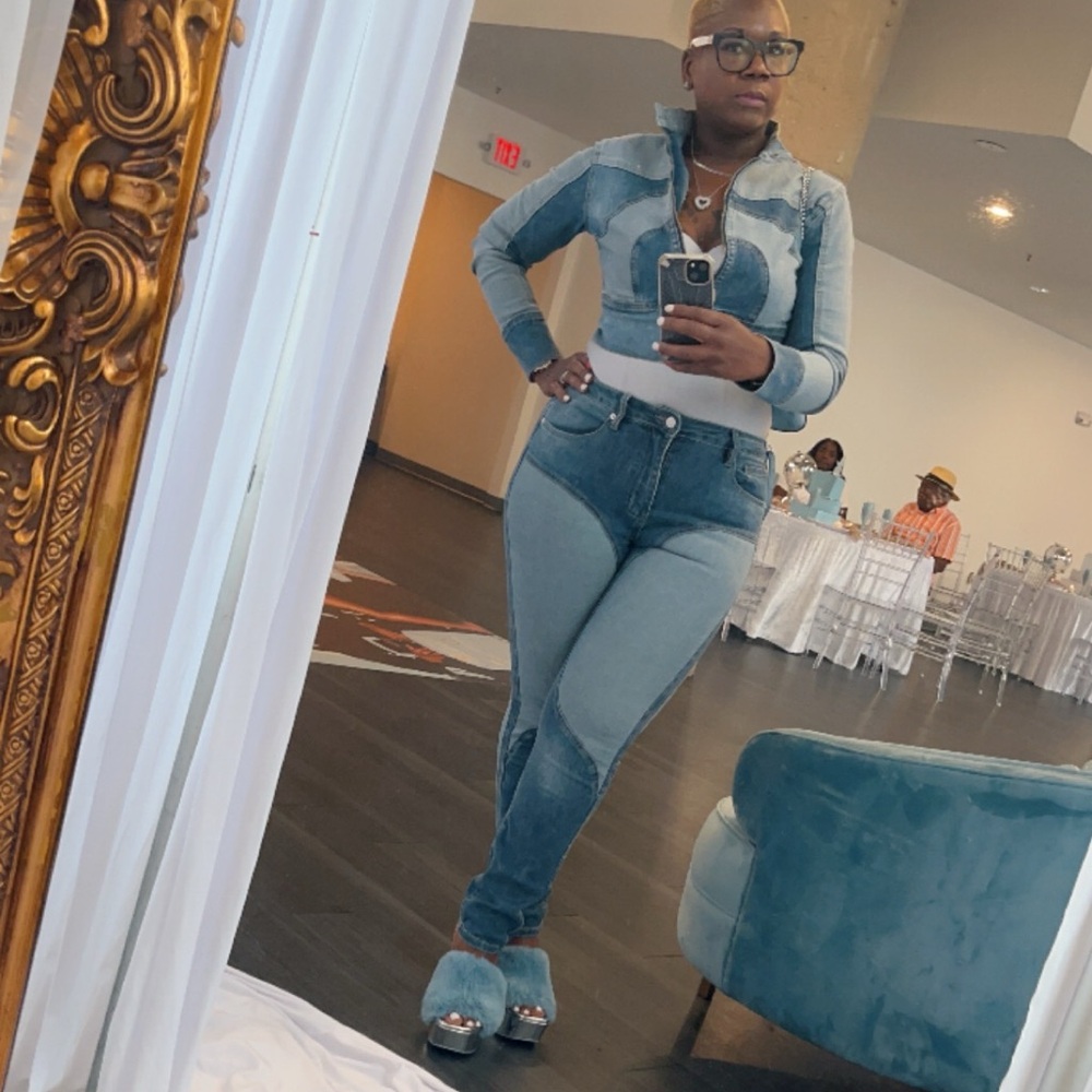 Two Tone denim set